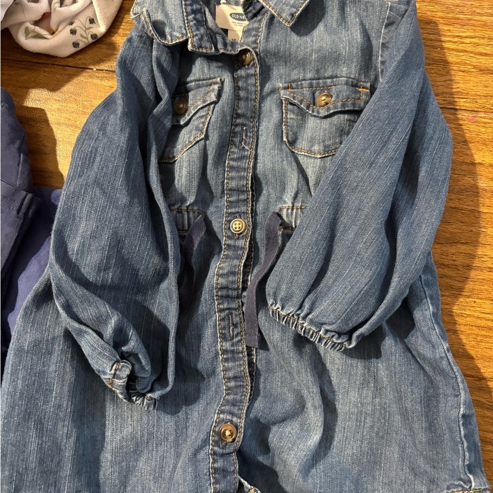 Old Navy Jean dress 18 to 24 months